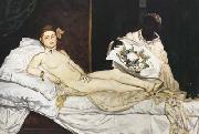 Jean Auguste Dominique Ingres Edouard Manet Olympia (mk04) oil on canvas